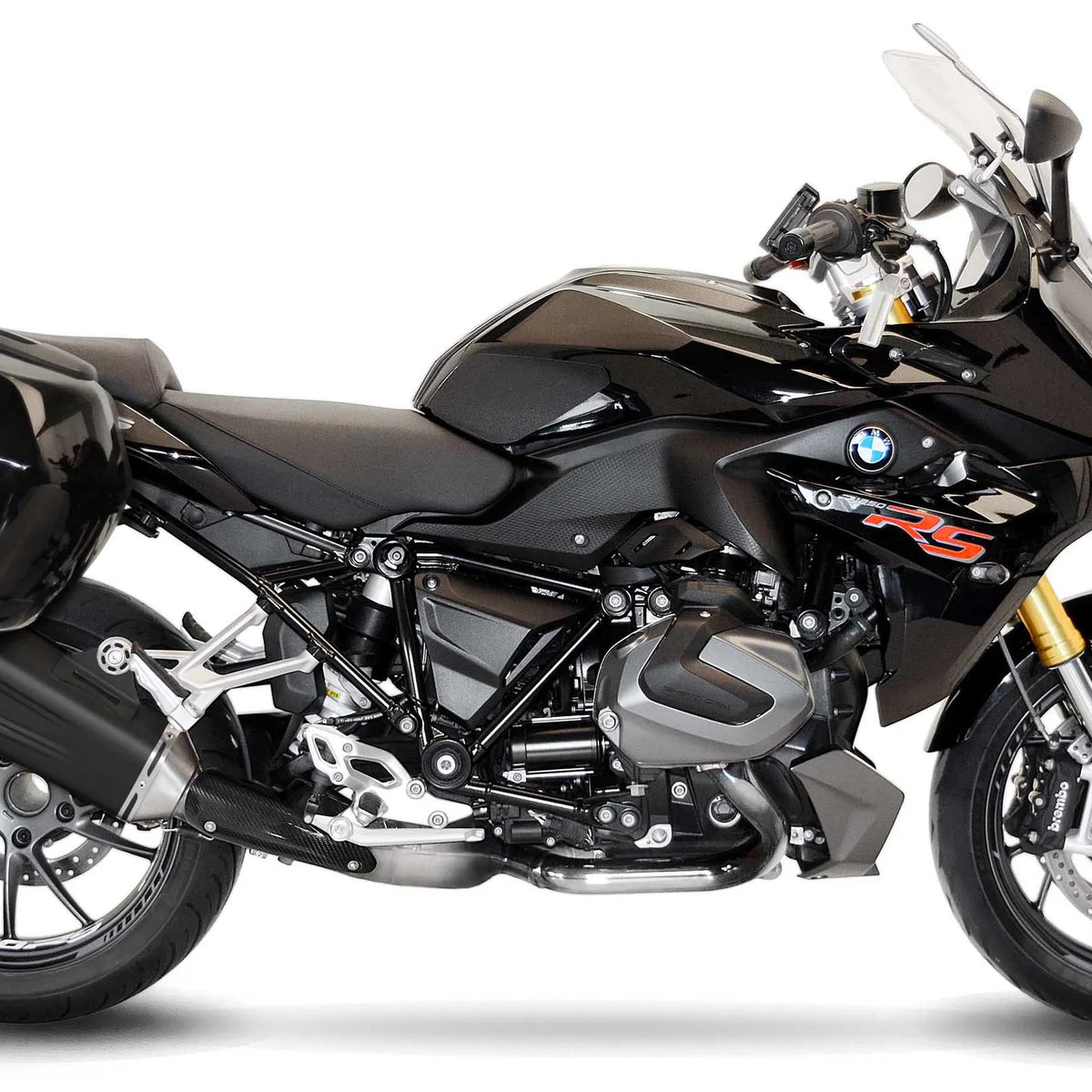 LeoVince LV-12 Black Edition Slip-On Uitlaatdemper RVS – BMW