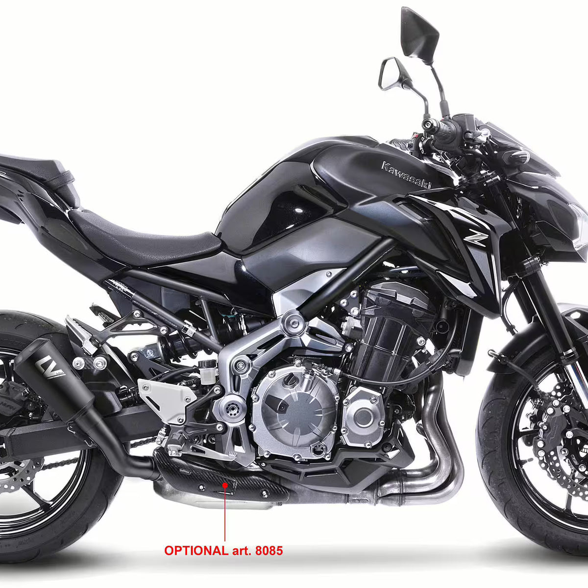 Kawasaki Z900 – LeoVince SBK LV-10 Full Black Slip-On Exhaust