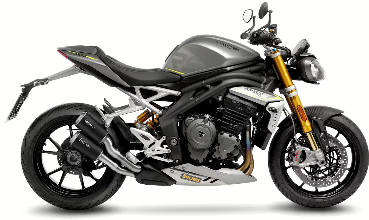 Triumph Speed ​​Triple 1200 RR / RS – LeoVince SBK LV-10 Black Edition Slip-On Auspuffanlage