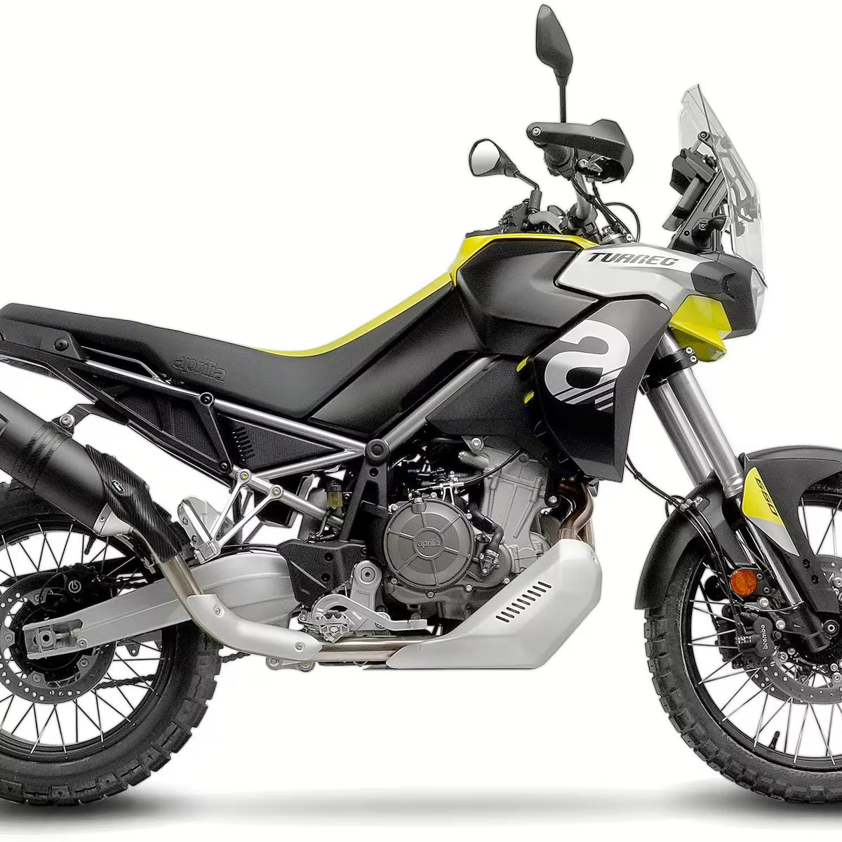 Aprilia Tuareg 660 LeoVince SBK LV One EVO Black Edition Slip-On