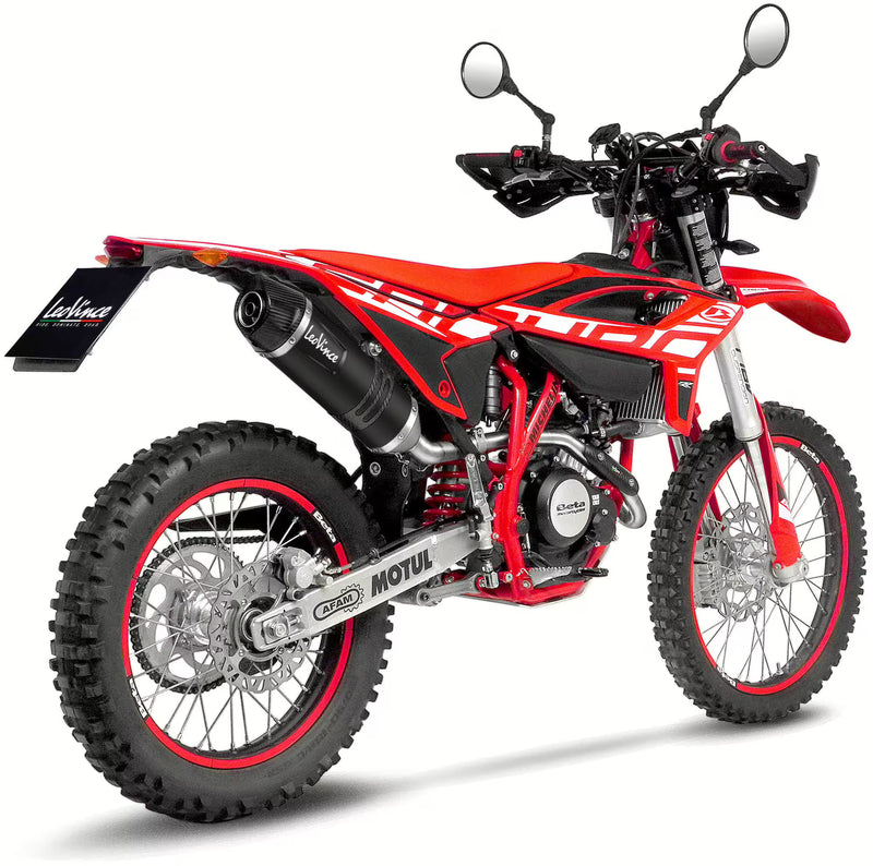 Beta RR 4T 125 LC / RR Motard 4T 125 LC – LeoVince SBK LV One EVO Black Edition Slip-On Uitlaat
