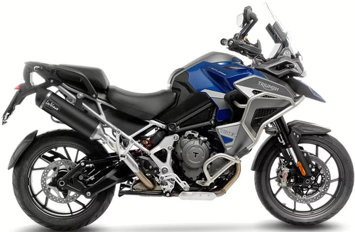 Triumph Tiger 1200 GT / Rally LeoVince SBK Nero Slip-On Zwart