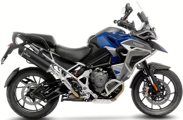 Triumph Tiger 1200 GT / Rally LeoVince SBK Nero Slip-On Black