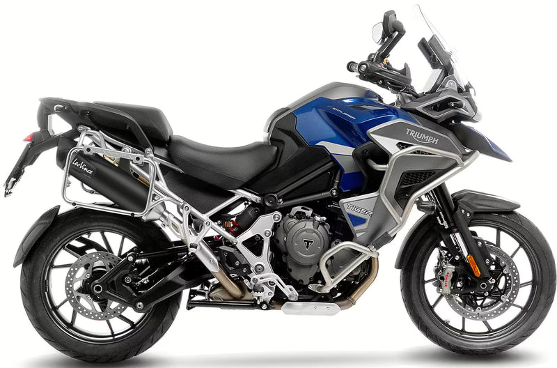 Triumph Tiger 1200 GT / Rally LeoVince SBK Nero Slip-On Zwart