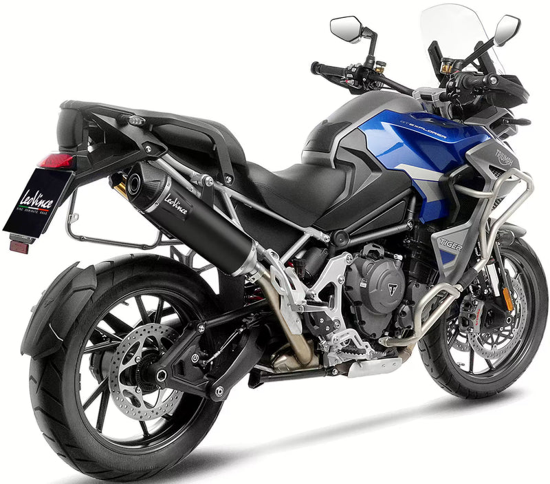 Triumph Tiger 1200 GT / Rally LeoVince SBK Nero Slip-On Zwart