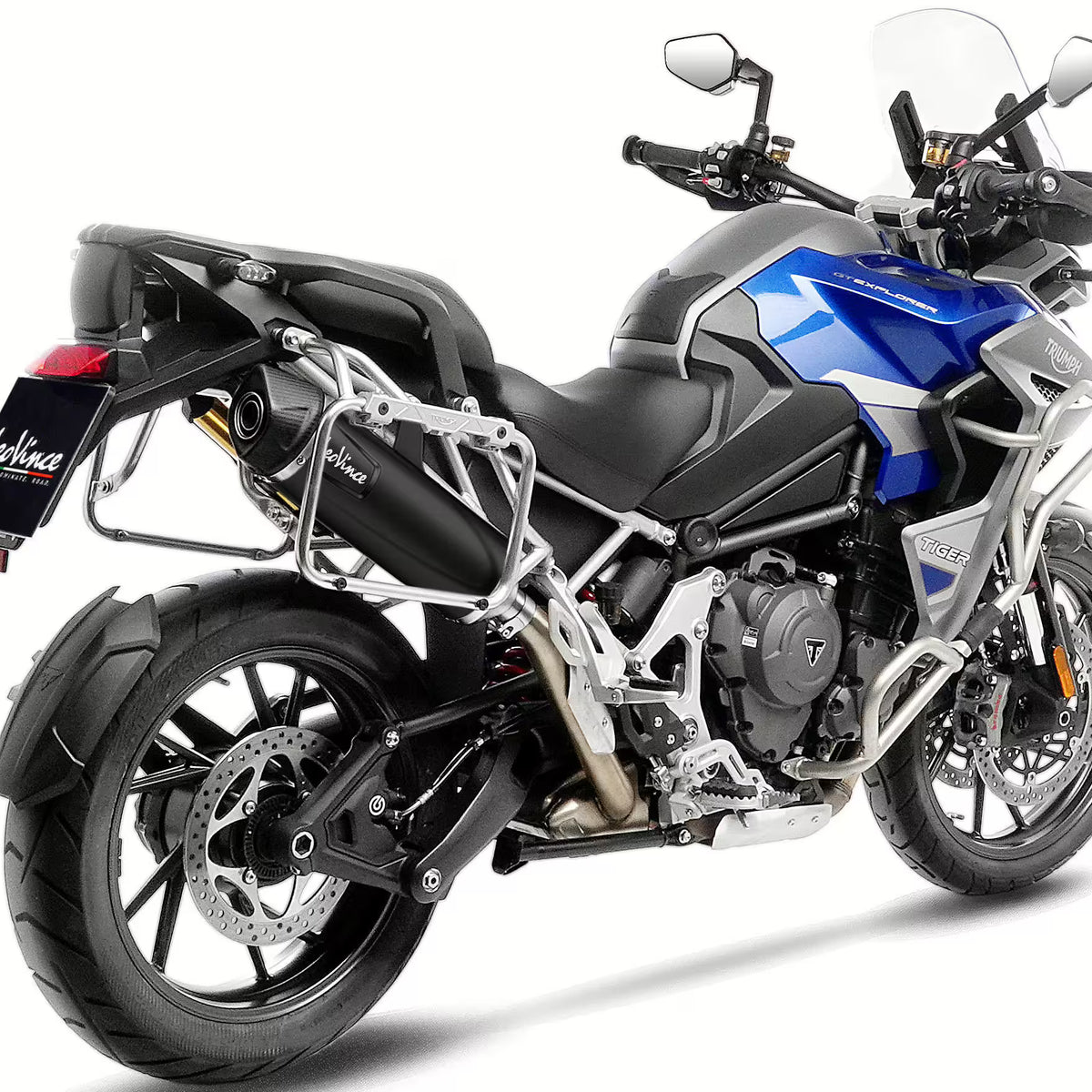 Triumph Tiger 1200 GT / Rally LeoVince SBK Nero Slip-On Schwarz