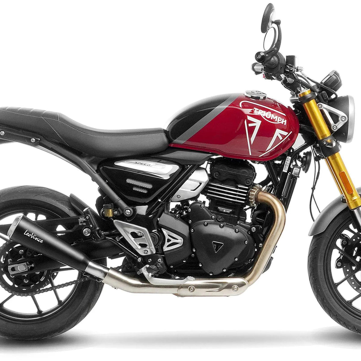 LeoVince GP One Slip-On Uitlaatdemper RVS – Triumph