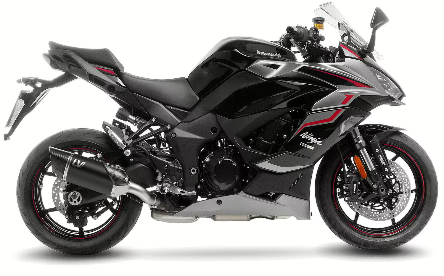 Kawasaki Ninja 1000 SX LeoVince SBK LV-14 R Black Edition Slip-On