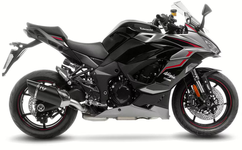 Kawasaki Ninja 1000 SX LeoVince SBK LV-14 R Black Edition Slip-On