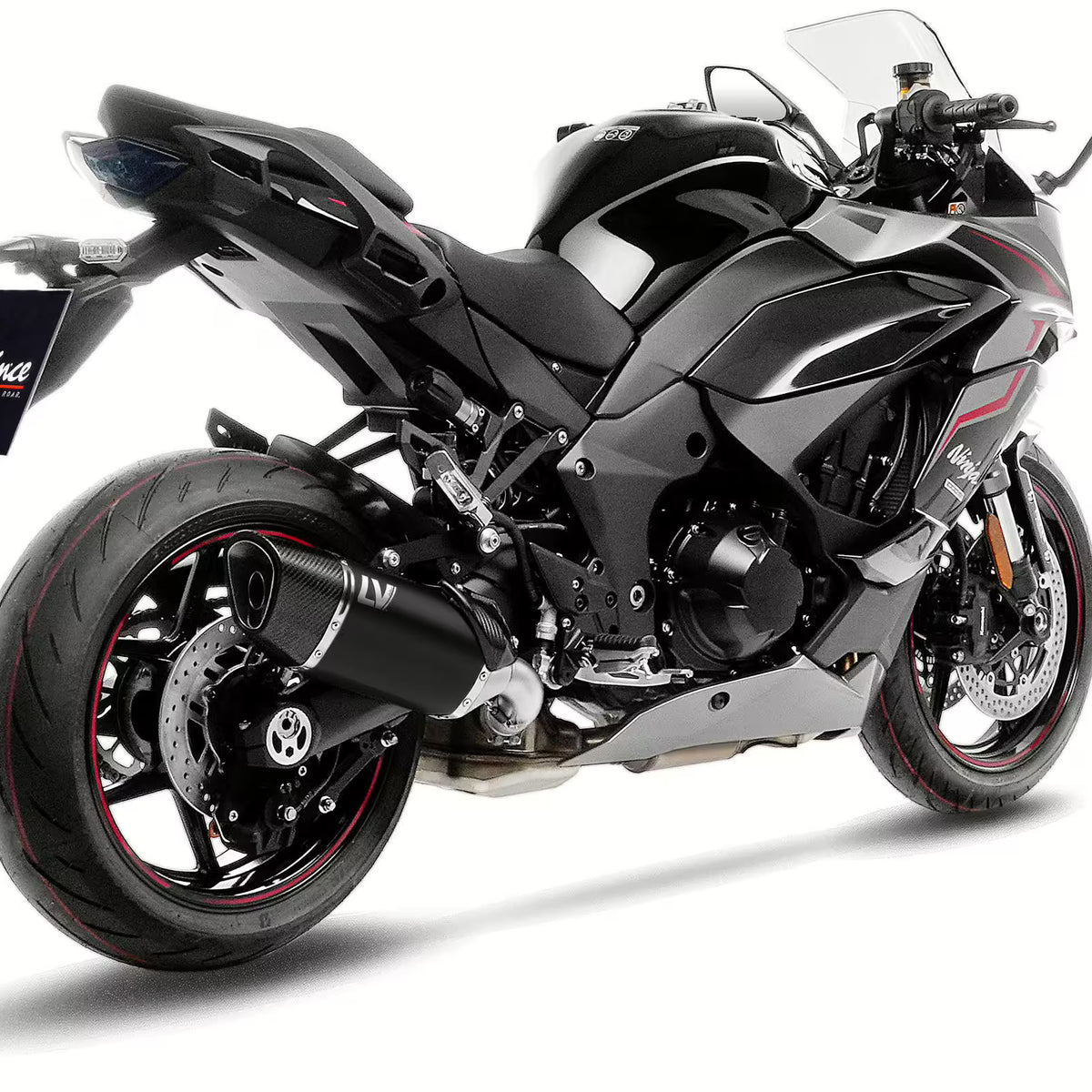 Kawasaki Ninja 1000 SX LeoVince SBK LV-14 R Black Edition Slip-On
