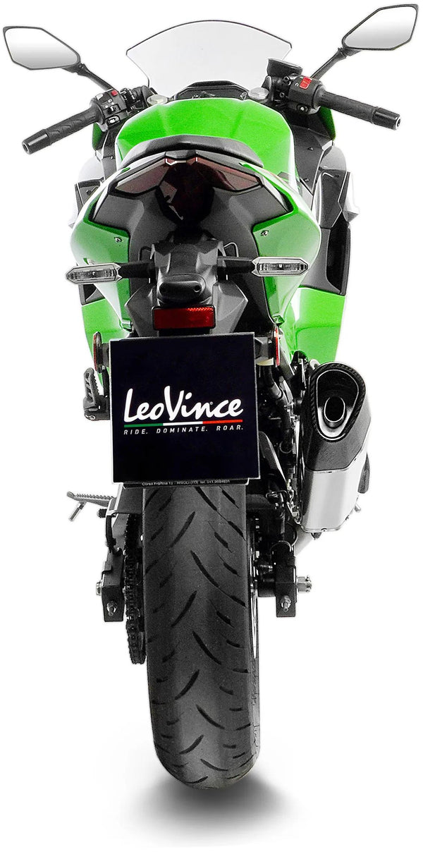 LeoVince LV-14 R Slip-On Exhaust Silencer SS – Kawasaki