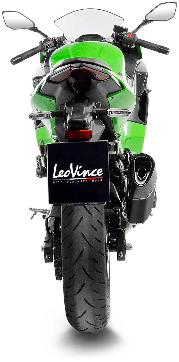 LeoVince LV-14 R Black Edition Slip-On Endschalldämpfer Edelstahl – Kawasaki