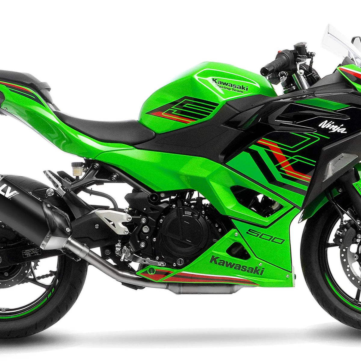 LeoVince LV-14 R Black Edition Slip-On Uitlaatdemper RVS – Kawasaki