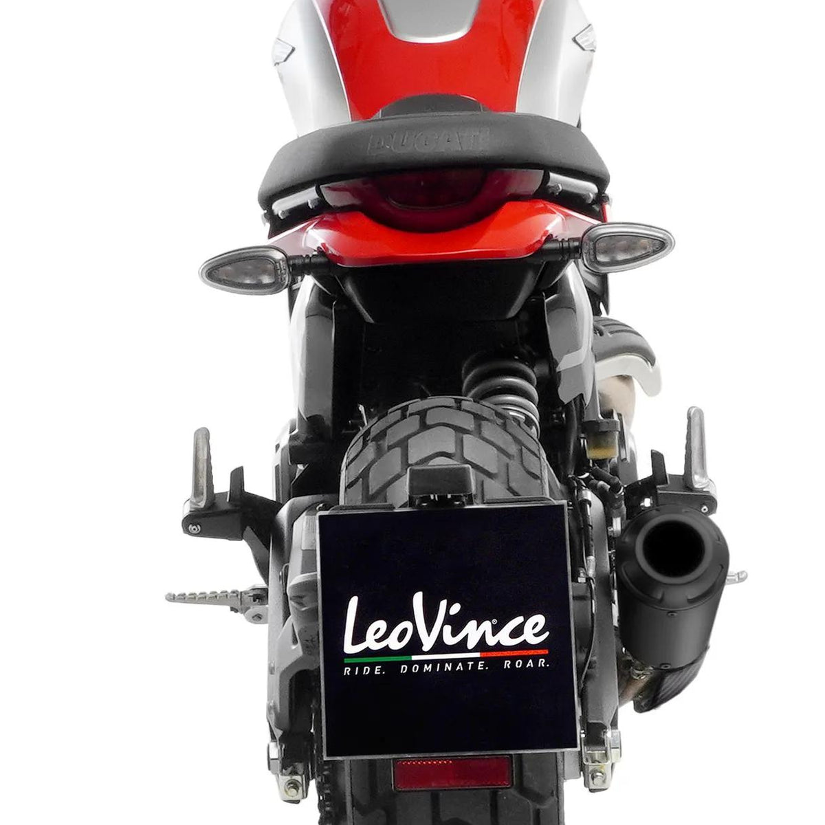 LeoVince LV-10 Full Black Slip-On Uitlaatdemper RVS