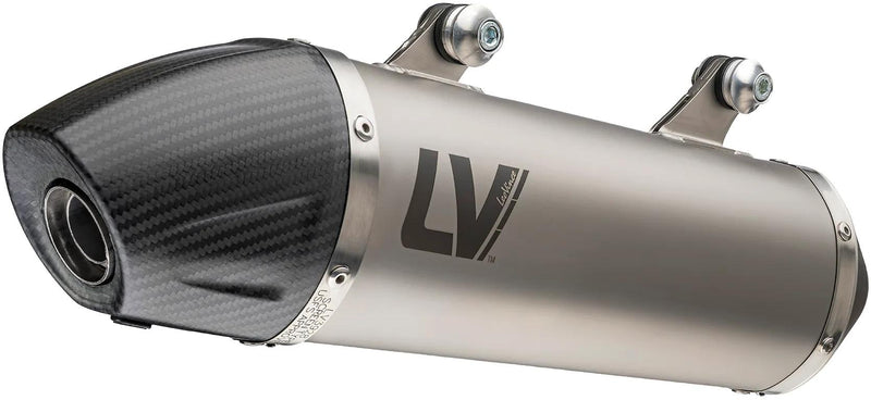 Kawasaki KLR 650 – LeoVince LV-X EVO Enduro Slip-On Exhaust Stainless Steel with Carbon End Cap