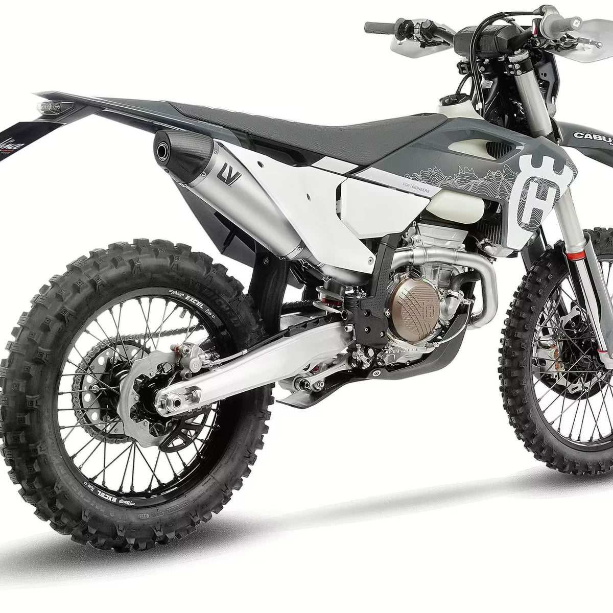 Husqvarna FE &amp; KTM EXC-F LeoVince LV-X EVO Enduro Slip-On Edelstahl