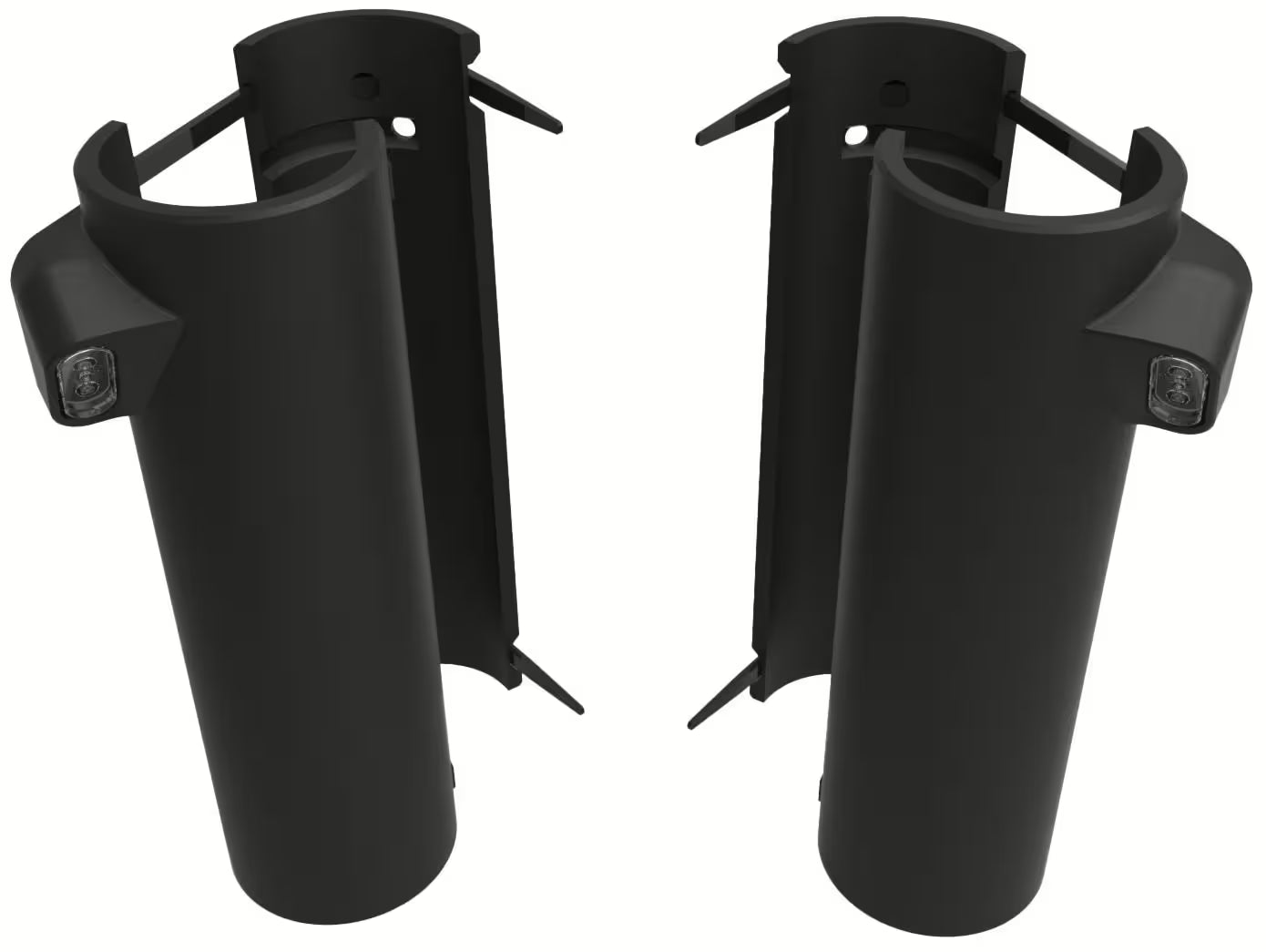 Motoism Seamless Gabelcover met Richtingaanwijzer LED Fork Cover