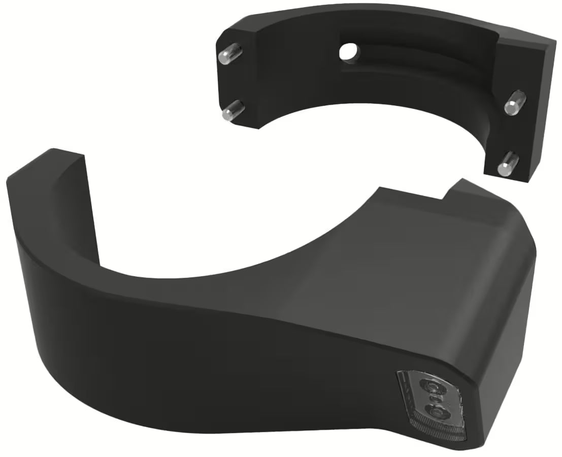 Motoism Type Three Evo Fork Clamp Richtingaanwijzers met Positielicht