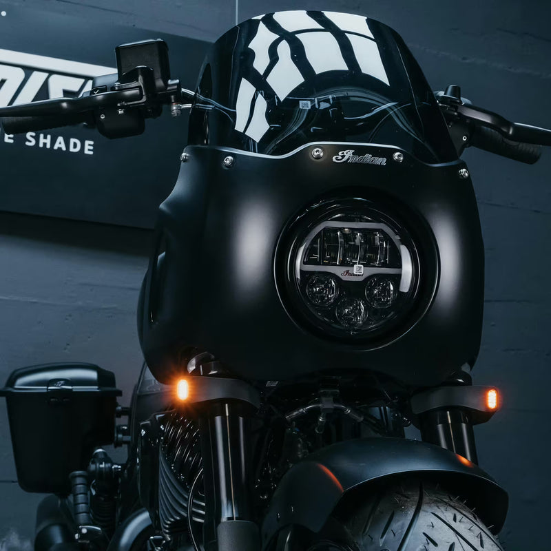 Motoism Type Three Evo Fork Clamp Richtingaanwijzers met Positielicht