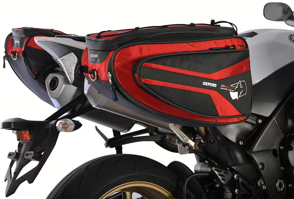 OXFORD zijtassen rood – Motorcycle Bags & Panniers kopen bij WheelsWork | Motoronderdelen, Gereedschap & Accessoires