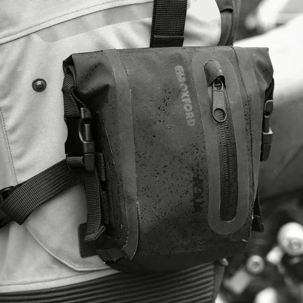 Oxford Aqua L1 Leg Bag Black – Waterproof 1L Motorcycle Bag