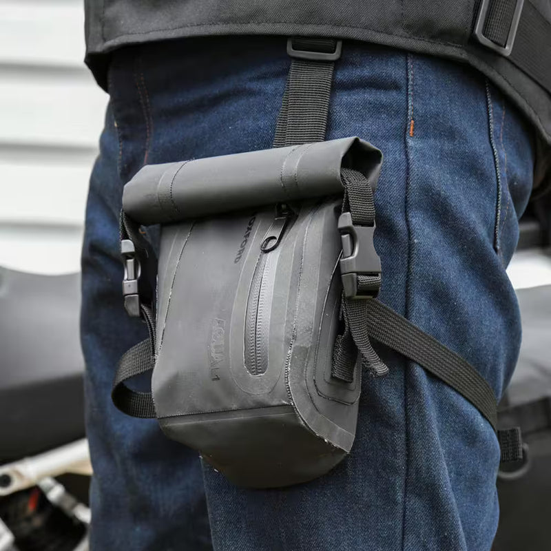 Oxford Aqua L1 Beentas Zwart – Waterdichte 1L Motortas