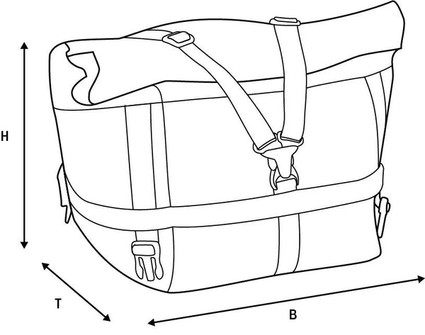 Oxford T30R Rear Bag - Blue