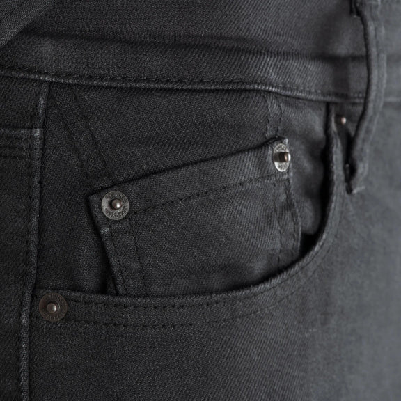 Oxford AAA Jean Straight Motorjeans Heren - Zwart - foto 8