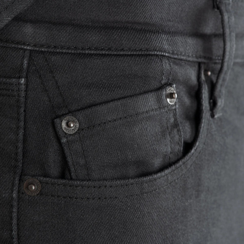 Oxford AAA Jean Straight Motorjeans Heren - Zwart - foto 2