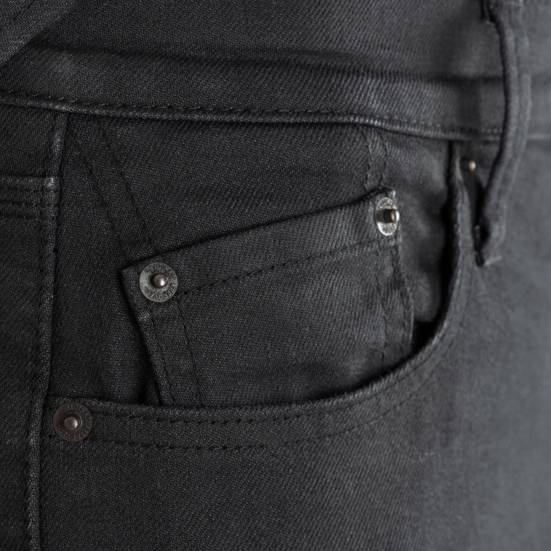 Oxford AAA Jean Slim Motorjeans Heren - Zwart - foto 2