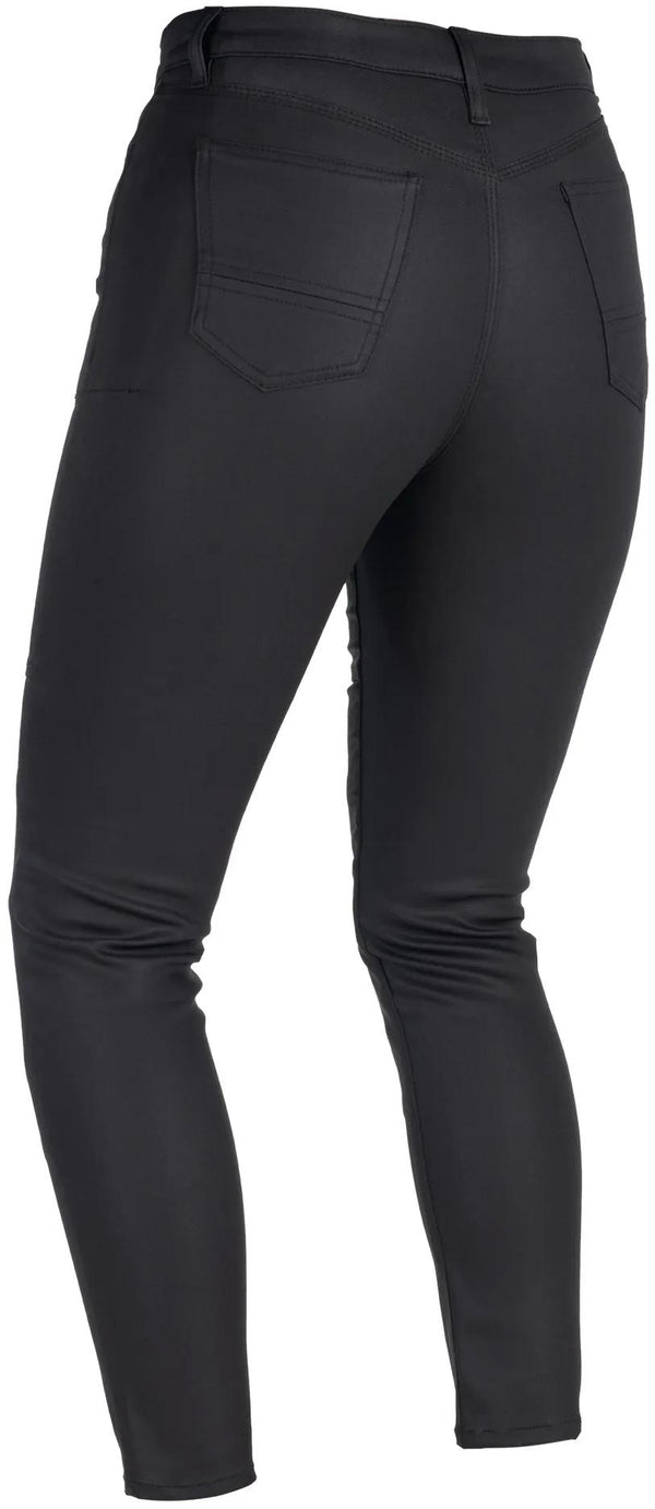 Oxford AA Wax Jeggings Motorcycle Trousers Ladies - Black
