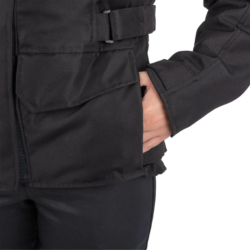 Oxford Spartan Long WP WS Jacket Black Motorjas Dames - Zwart - foto 7