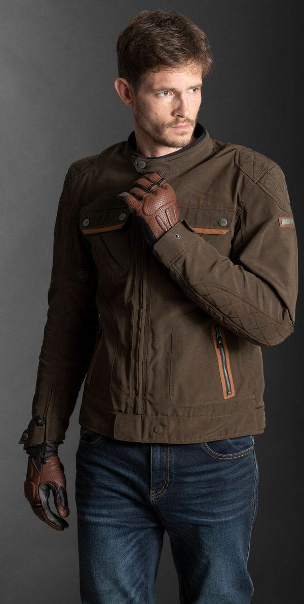 LS2 Bullet Braun Motorradjacke