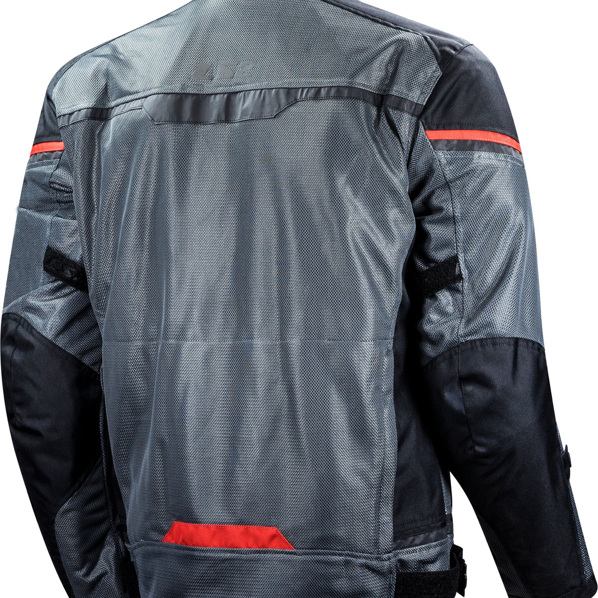 LS2 Riva Zwart Dark Grijs Rood Motorjas