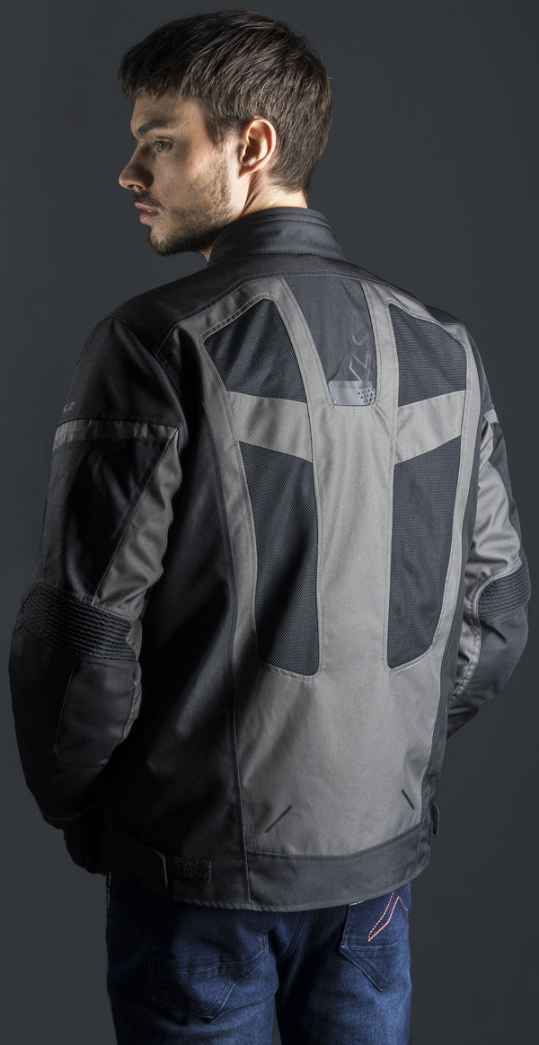 LS2 Scout Schwarz Dunkelgrau Motorradjacke