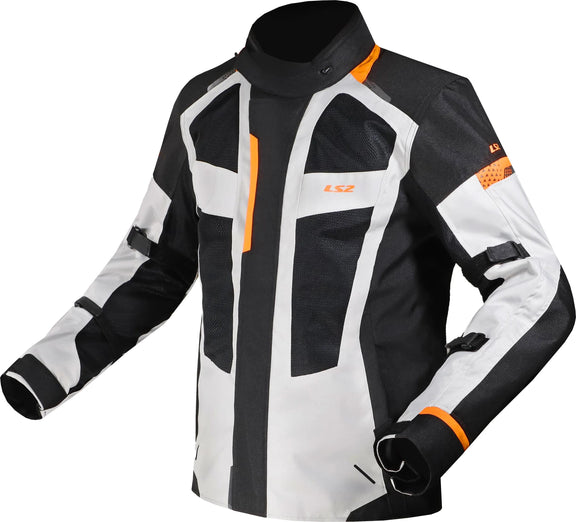 LS2 Scout Zwart Grijs Oranje Motorjas