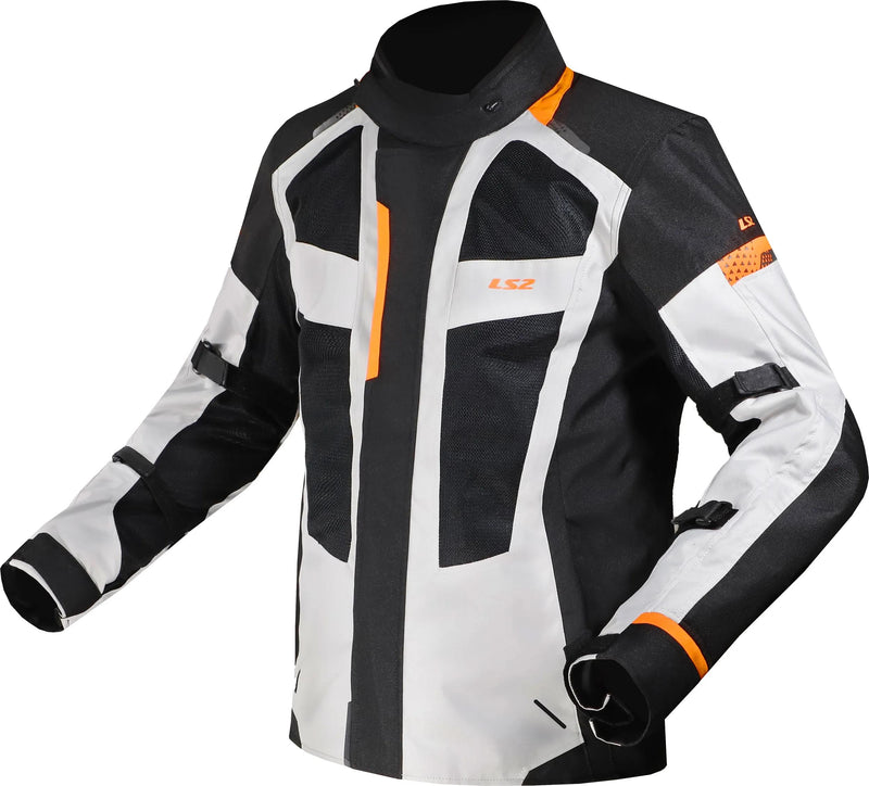 LS2 Scout Zwart Grijs Oranje Motorjas