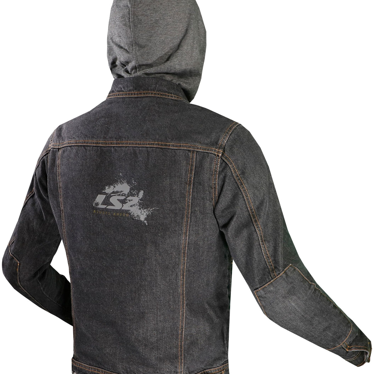 LS2 Oaky Zwart Motorjas – foto 2