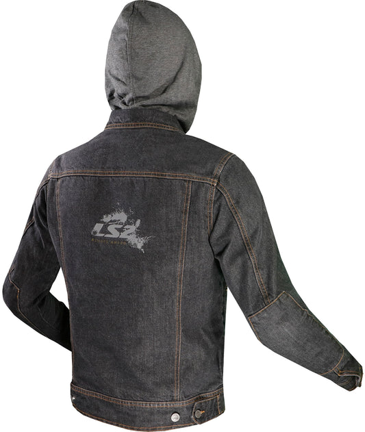 LS2 Oaky Zwart Motorjas – foto 2