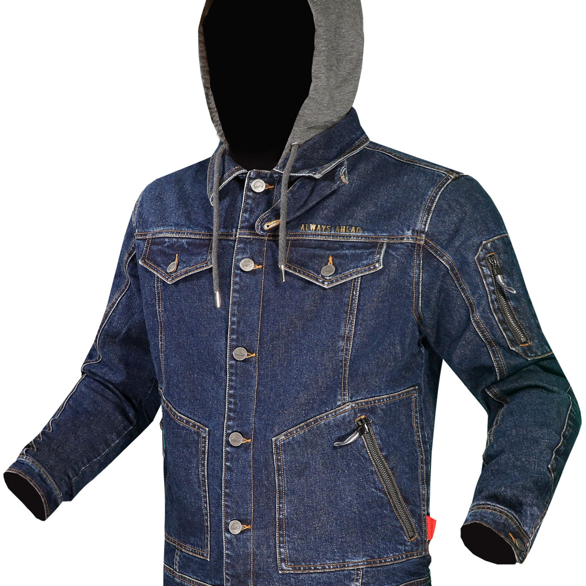 LS2 Oaky Dark Blauw Motorjas