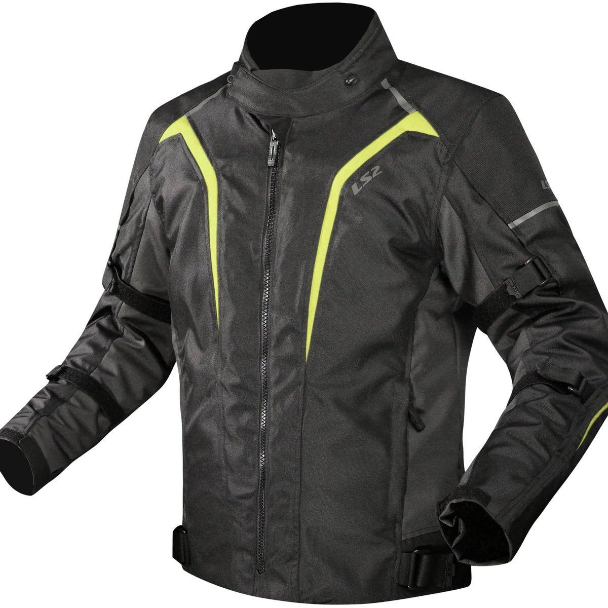 LS2 Sepang Zwart Grijs Hi-Vis Geel Motorjas