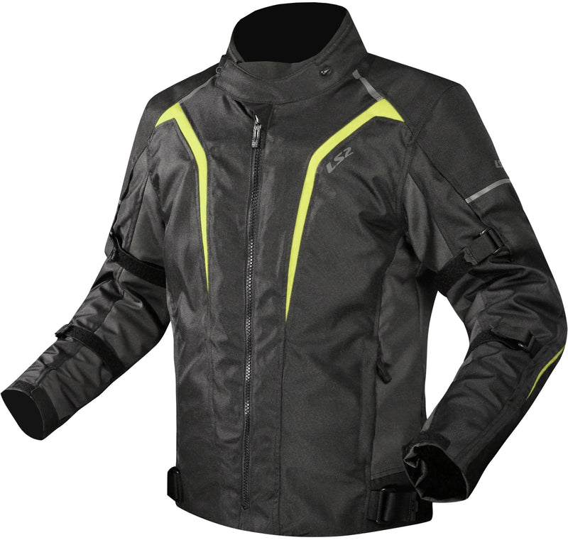 LS2 Sepang Zwart Grijs Hi-Vis Geel Motorjas
