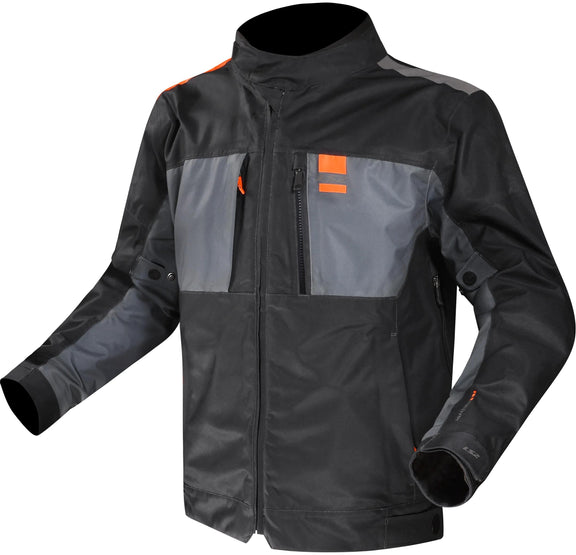 LS2 Titanium Blauw Hi-Vis Oranje Motorjas