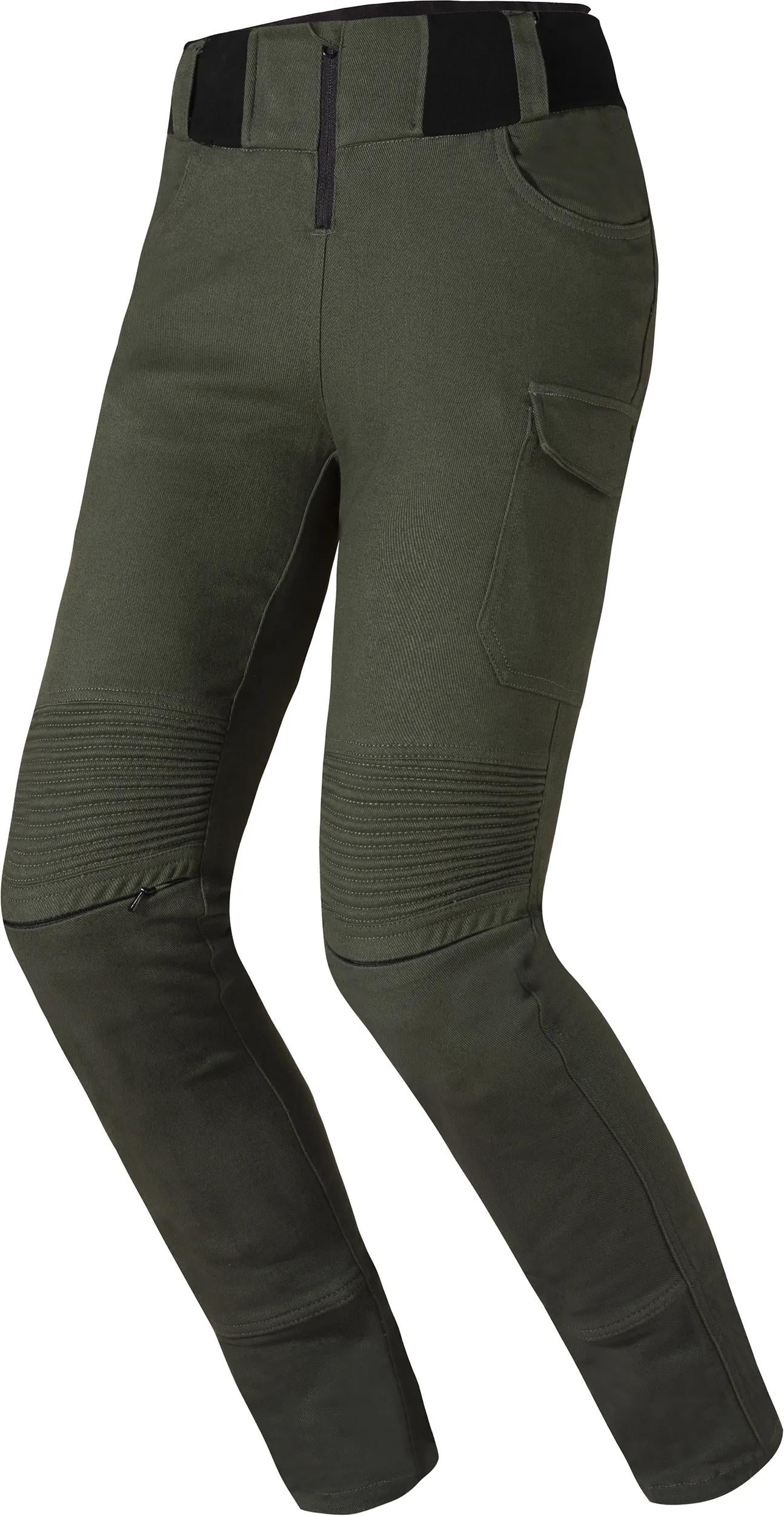 LS2 Router Lady Olive Groen Motorbroek