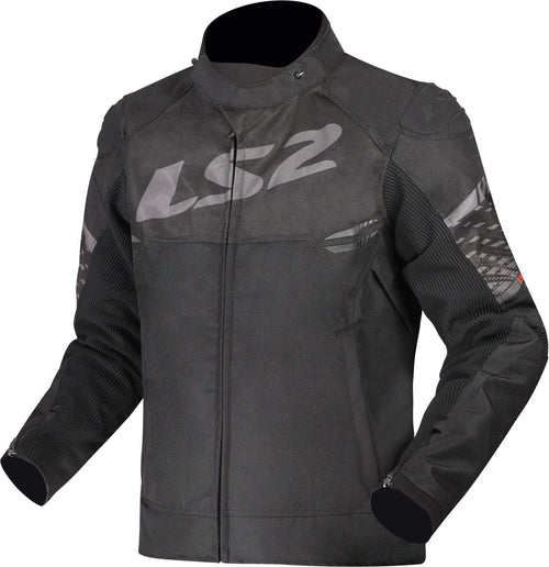 LS2 Apex Schwarz Dunkelgrau Motorradjacke