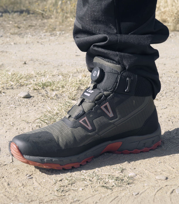 LS2 Trekker WP Men's Green Motorcycle Boots