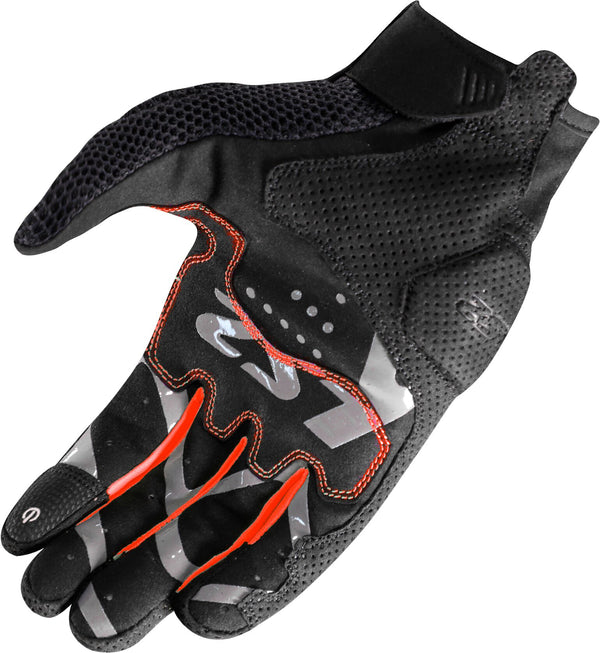 LS2 Ray II Herren Motorradhandschuhe Schwarz Rot