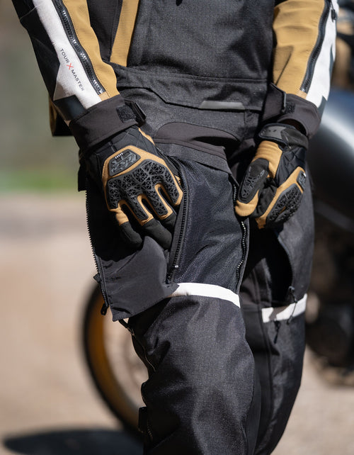 LS2 All Terrain II Men's Black Sand Motorcycle Gloves
