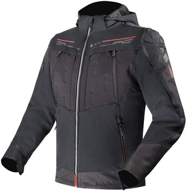 LS2 Zirconium Evo Man Schwarz Rot Motorradjacke