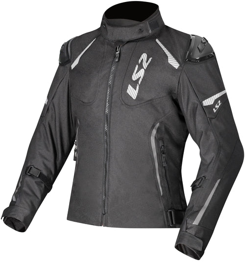 LS2 Zoom Lady Schwarz Motorradjacke